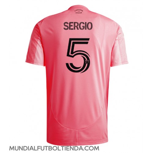 Camiseta Inter Miami Sergio Busquets #5 Primera Equipación Replica 2025-26 mangas cortas